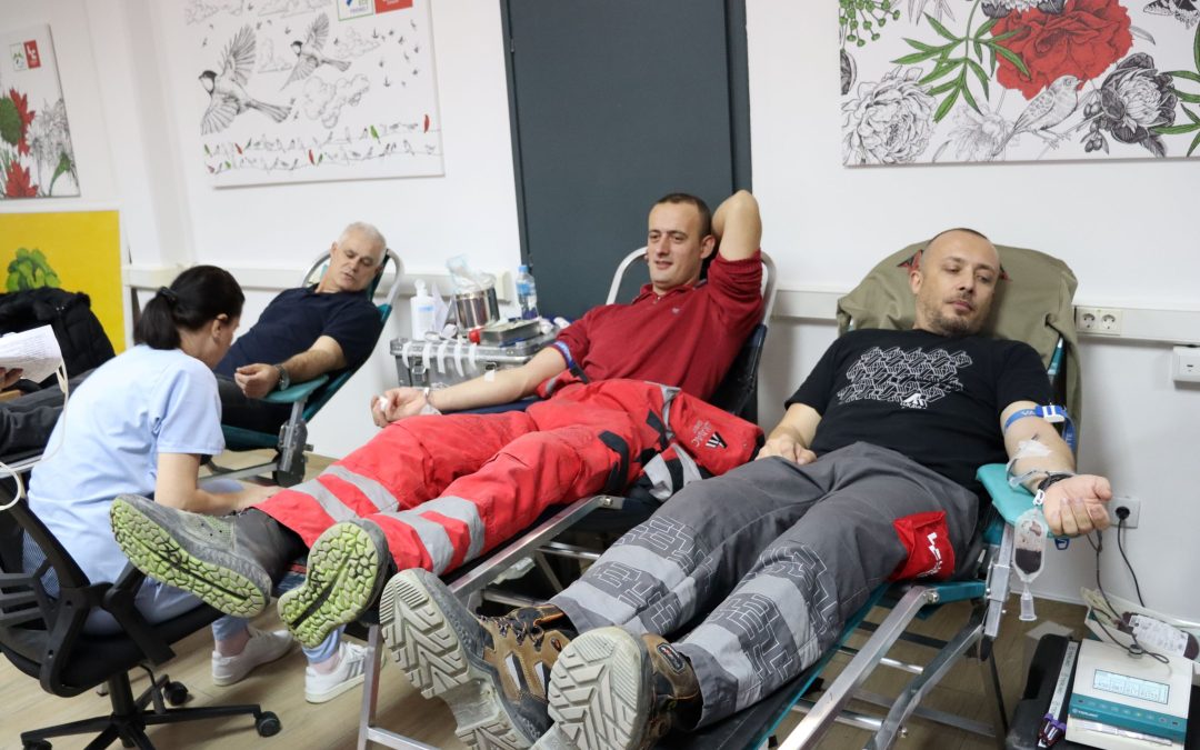USPJEŠNA AKCIJA DOBROVOLJNOG DARIVANJA KRVI U LUKAVAC CEMENTU